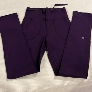 For a specific buyer!! Purple skinny will long Leggings size 4 lululemon.